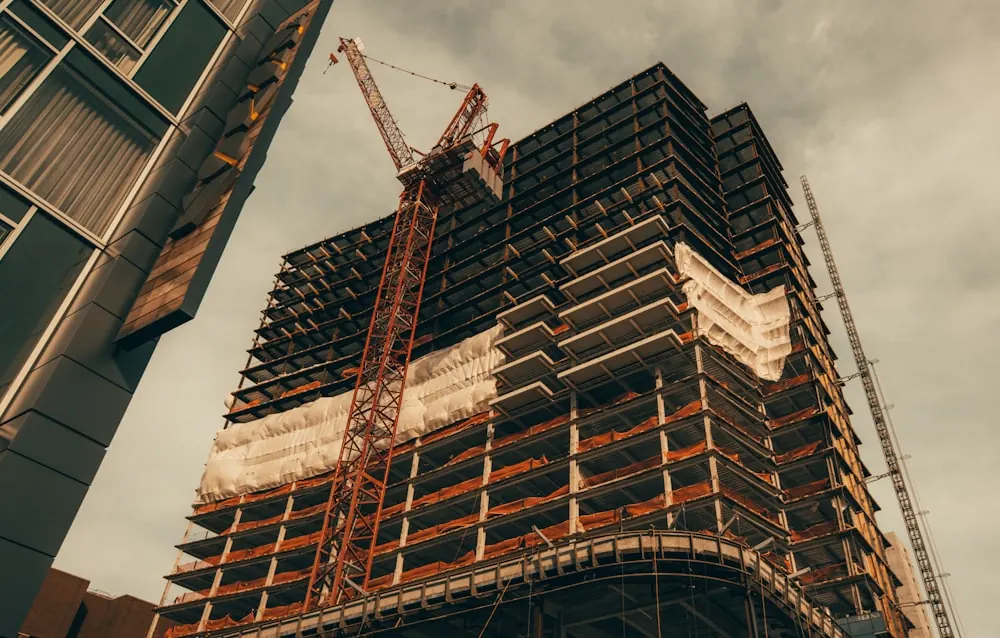 Obra de constructora de departamentos